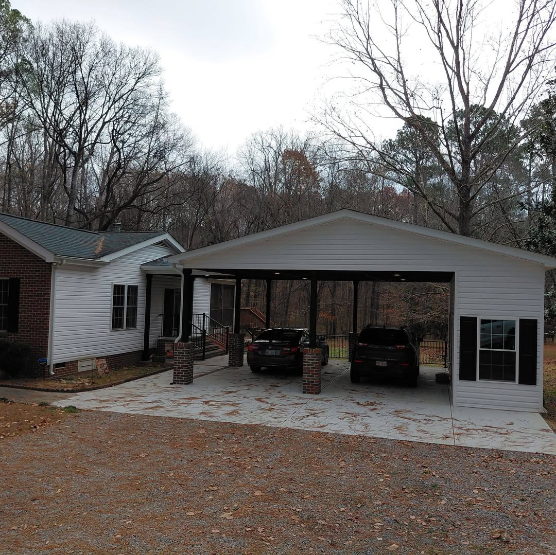 Finished Addition & Covered Parking